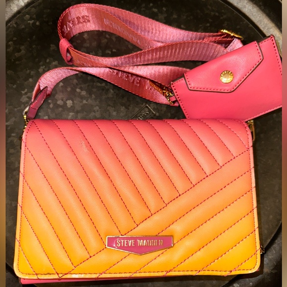 Steve Madden Pink Tropic Crossbody Bag with Wallet - Picture 6 of 11